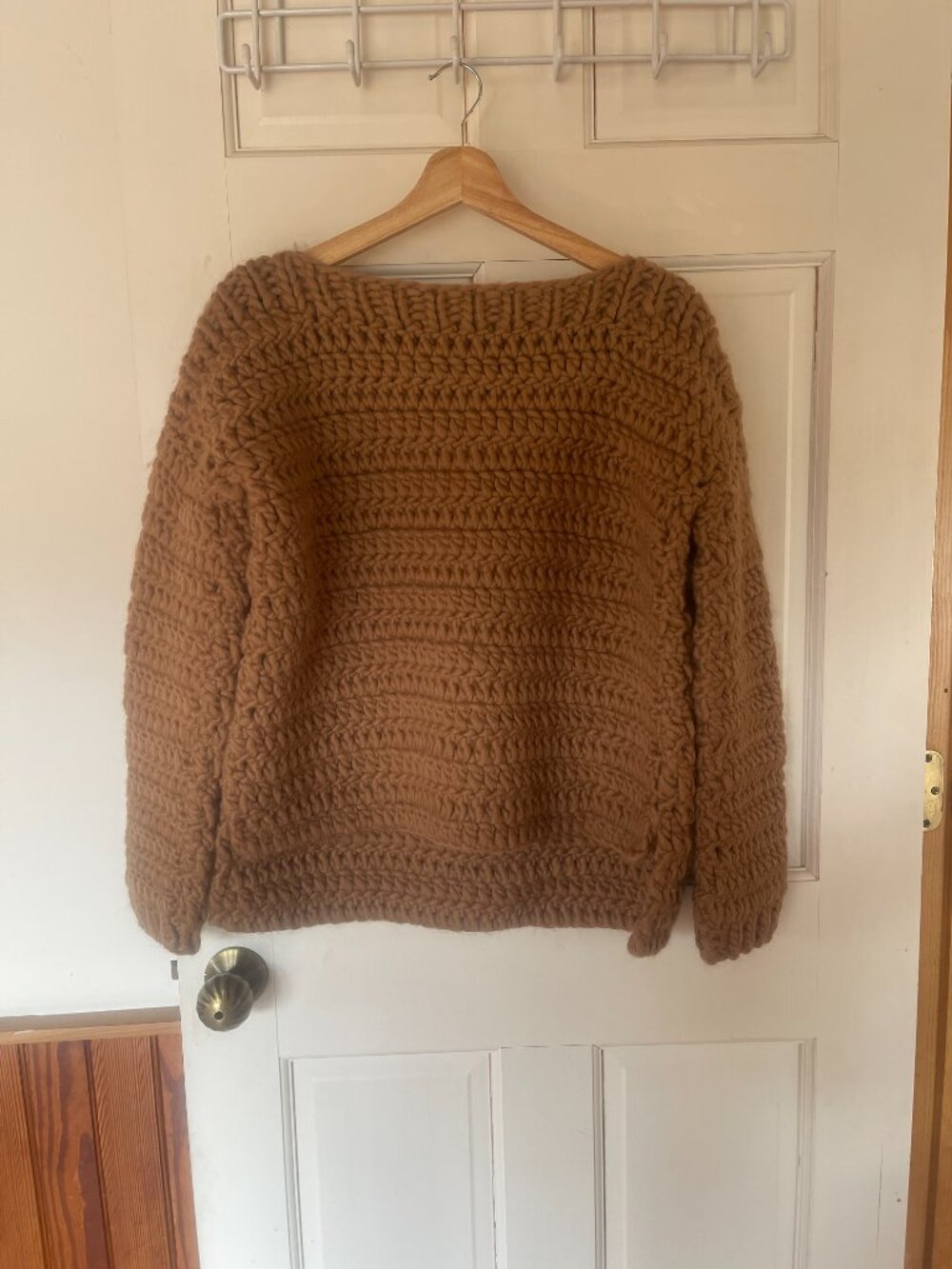 ATELIER DELPHINE  Elmira Handmade Wool Sweater in Camel S - Picture 4 of 7